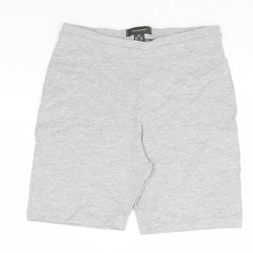 Primark Womens Grey  Cotton Sweat Shorts Size 6  Regular