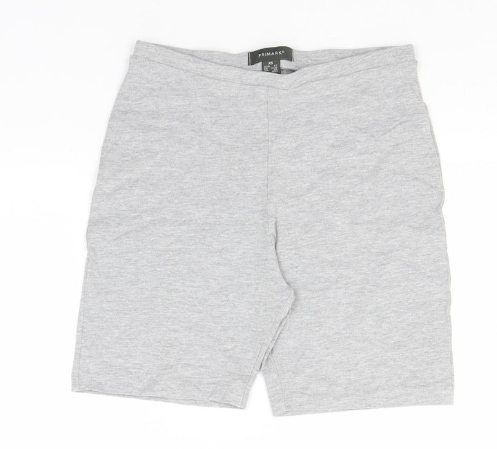 Primark Womens Grey  Cotton Sweat Shorts Size 6  Regular