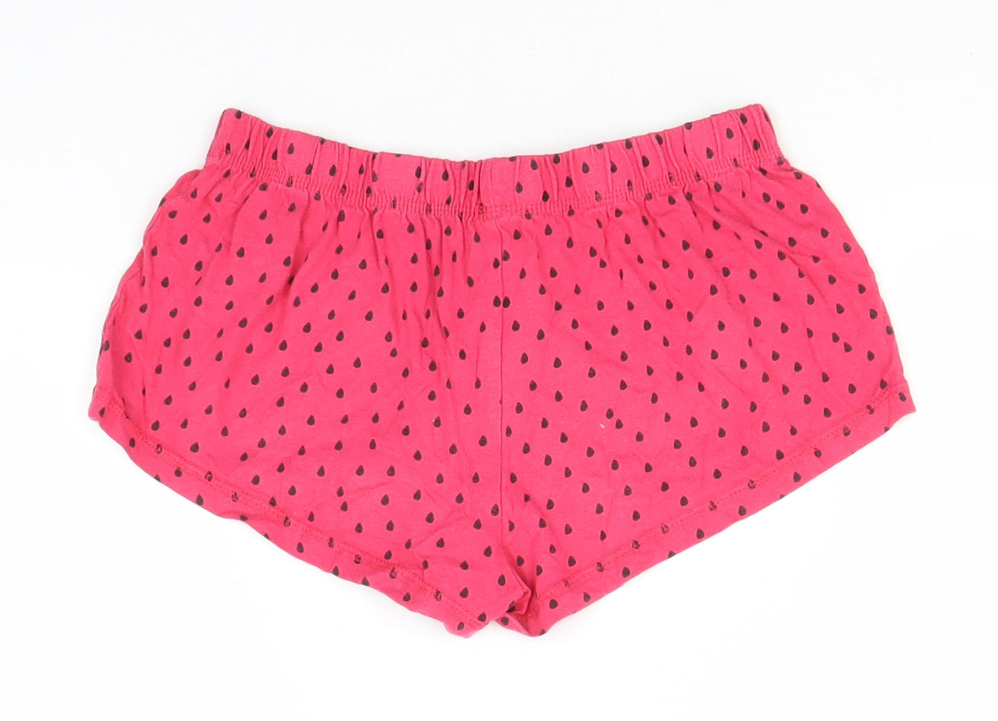 Primark Womens Pink Polka Dot Cotton  Sleep Shorts Size 6