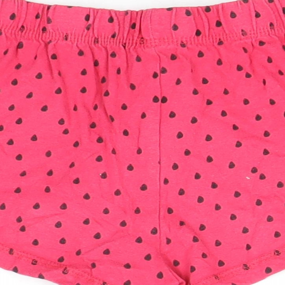 Primark Womens Pink Polka Dot Cotton  Sleep Shorts Size 6