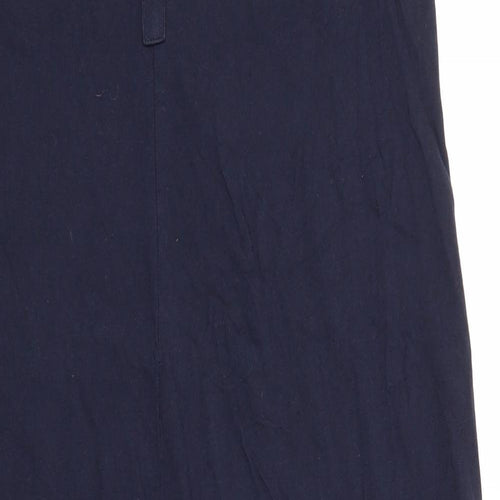 New Look Womens Blue  Cotton Jumpsuit One-Piece Size 14 L19 in