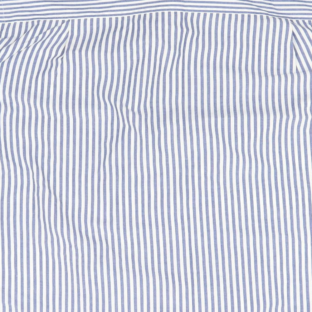 Van Heusen Mens Blue Striped Cotton  Pyjama Top