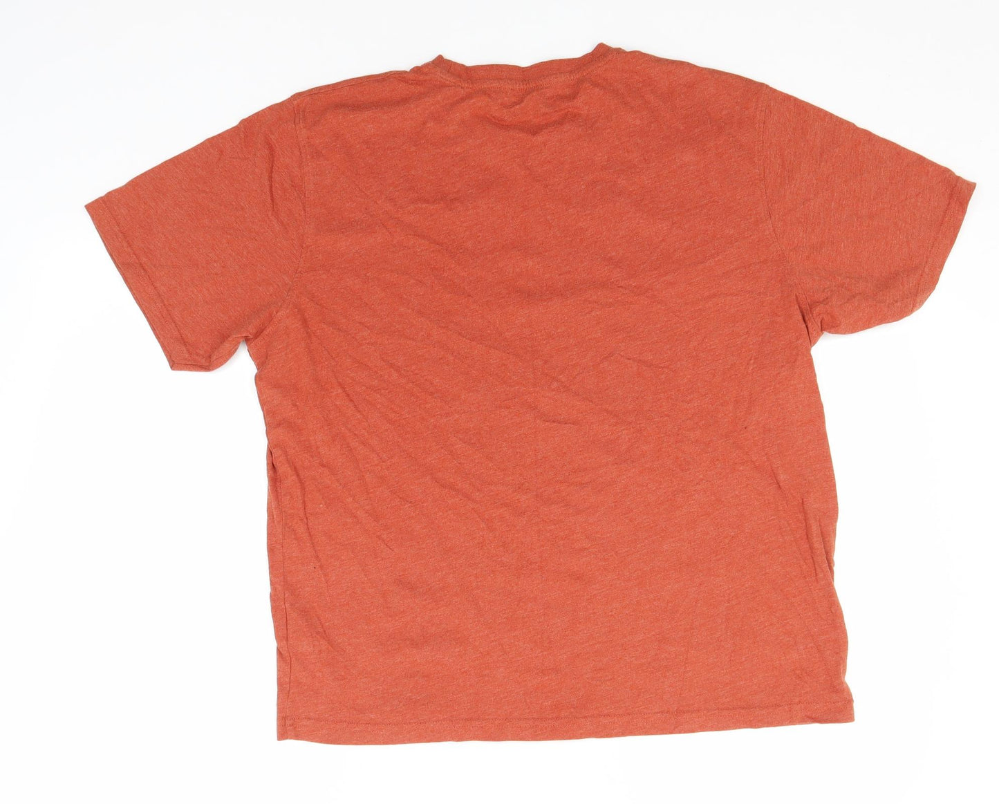 Debenhams Mens Orange Solid Cotton  Pyjama Top Size M