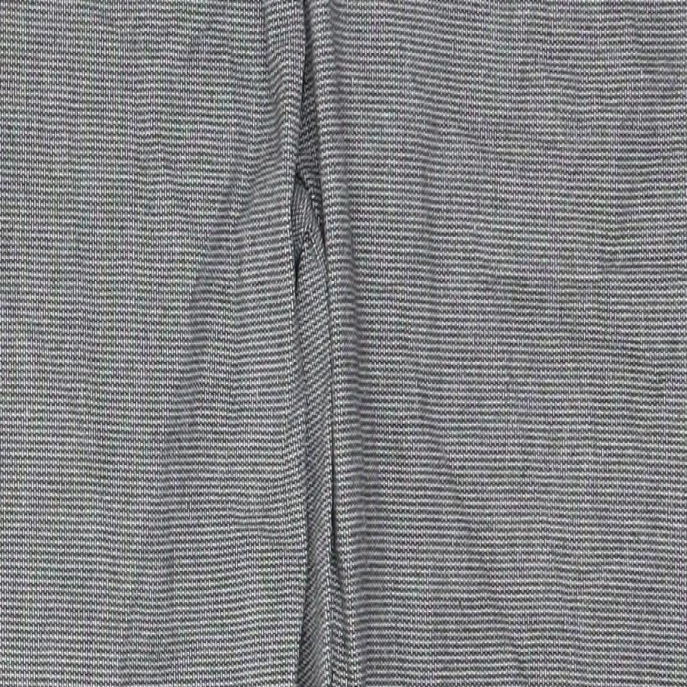 Primark Mens Grey Check Cotton Trousers  Size 34 in L30 in Regular