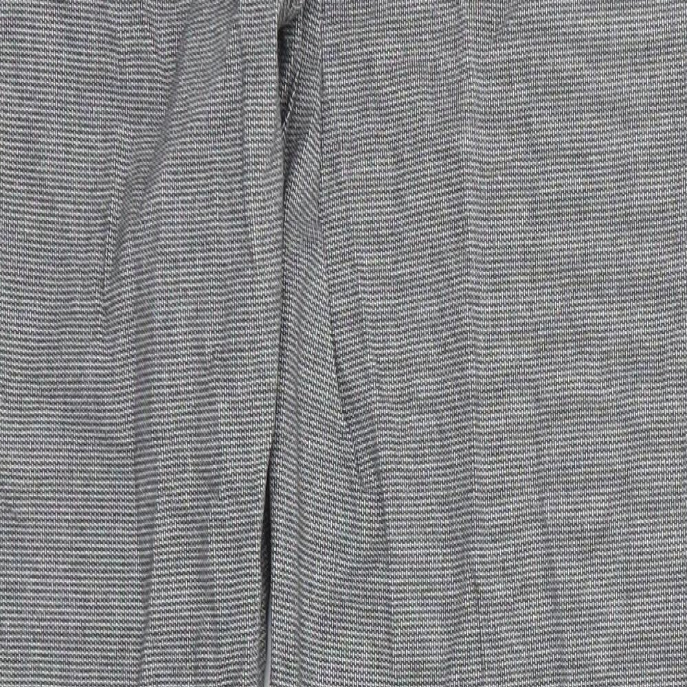 Primark Mens Grey Check Cotton Trousers  Size 34 in L30 in Regular