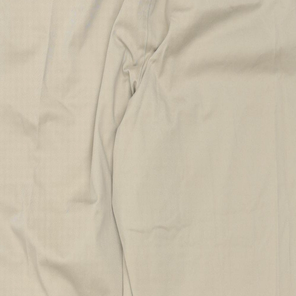 Lands' End Mens Beige  Cotton Trousers  Size 28 L28 in Regular