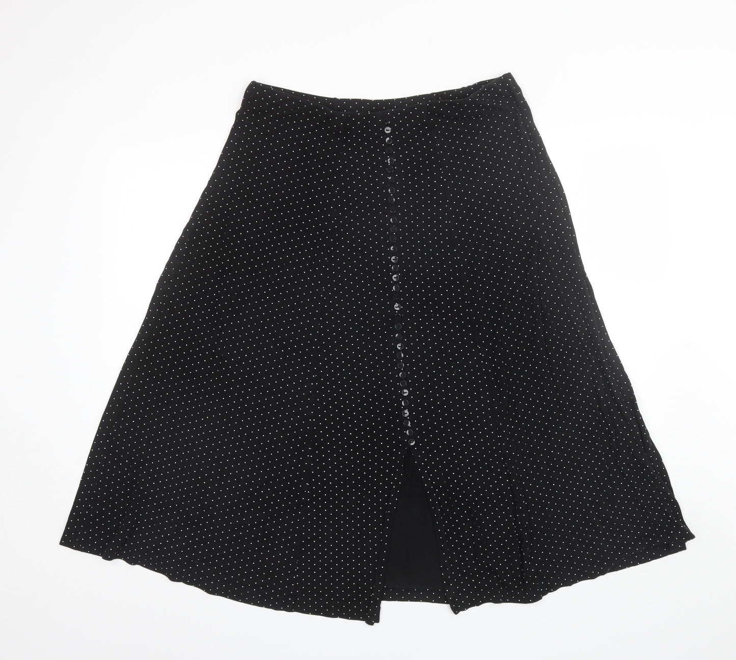Plus Collection Womens Blue Polka Dot Viscose A-Line Skirt Size 20