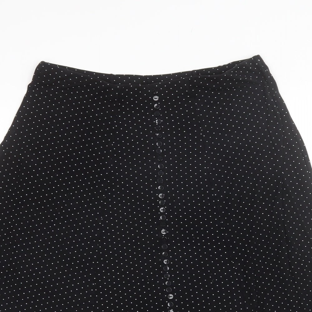 Plus Collection Womens Blue Polka Dot Viscose A-Line Skirt Size 20