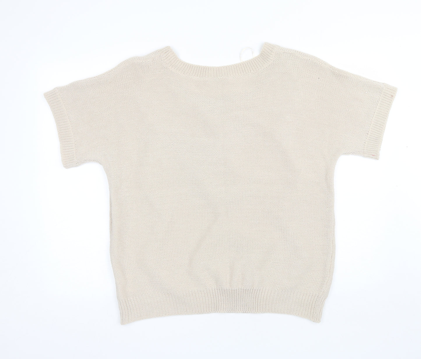 Store 21 Womens Beige Round Neck  Acrylic Pullover Jumper Size L