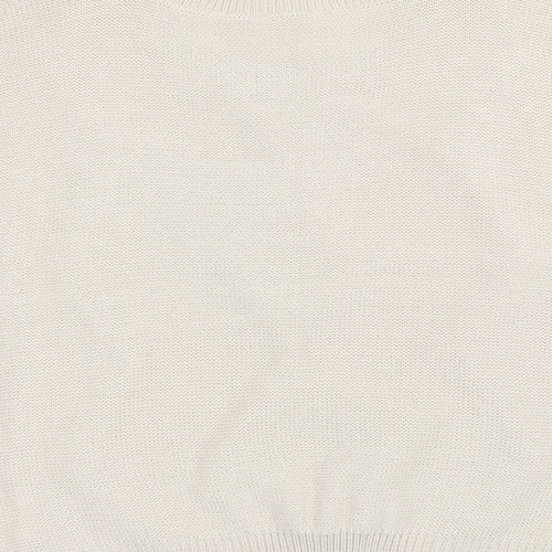 Store 21 Womens Beige Round Neck  Acrylic Pullover Jumper Size L