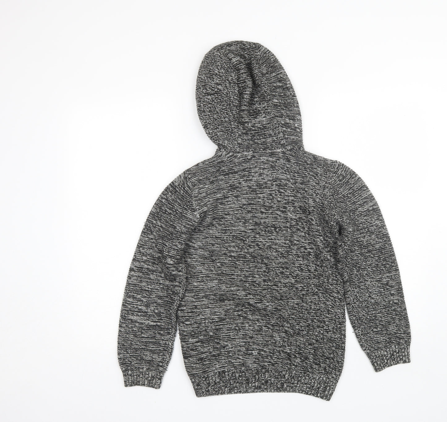 F&F Boys Black  Cotton Pullover Hoodie Size 10-11 Years