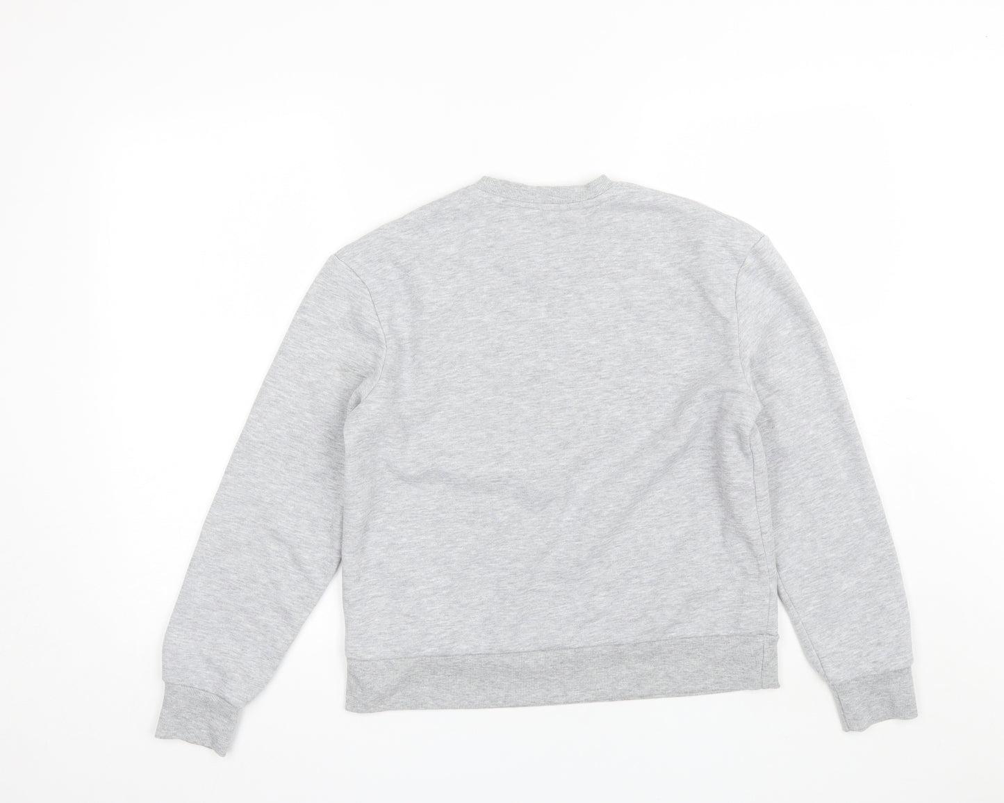 Primark Womens Grey Round Neck  Cotton Pullover Jumper Size 2XS