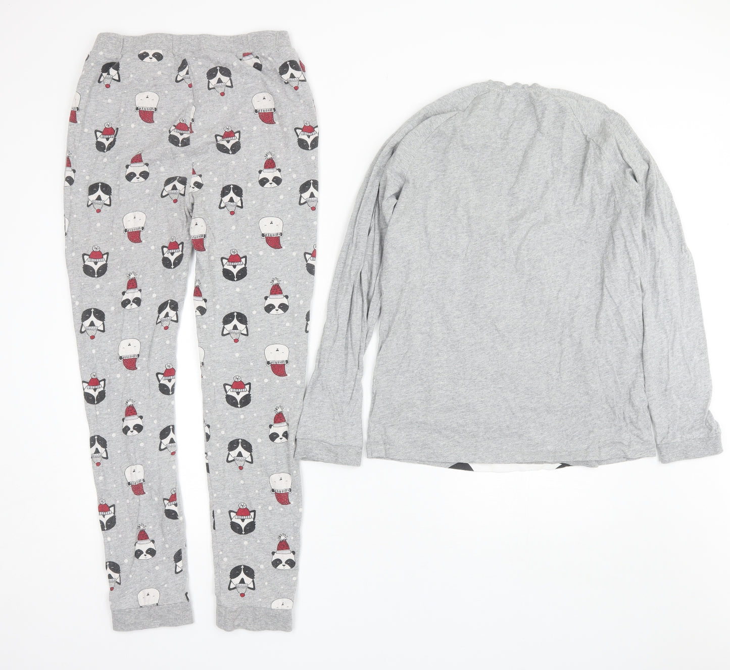 Blue Zoo Girls Grey  Cotton  Pyjama Set Size 13-14 Years