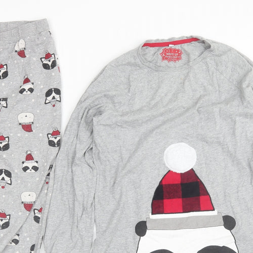 Blue Zoo Girls Grey  Cotton  Pyjama Set Size 13-14 Years