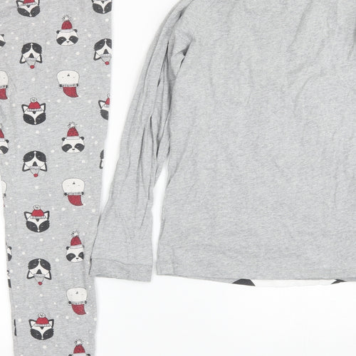 Blue Zoo Girls Grey  Cotton  Pyjama Set Size 13-14 Years