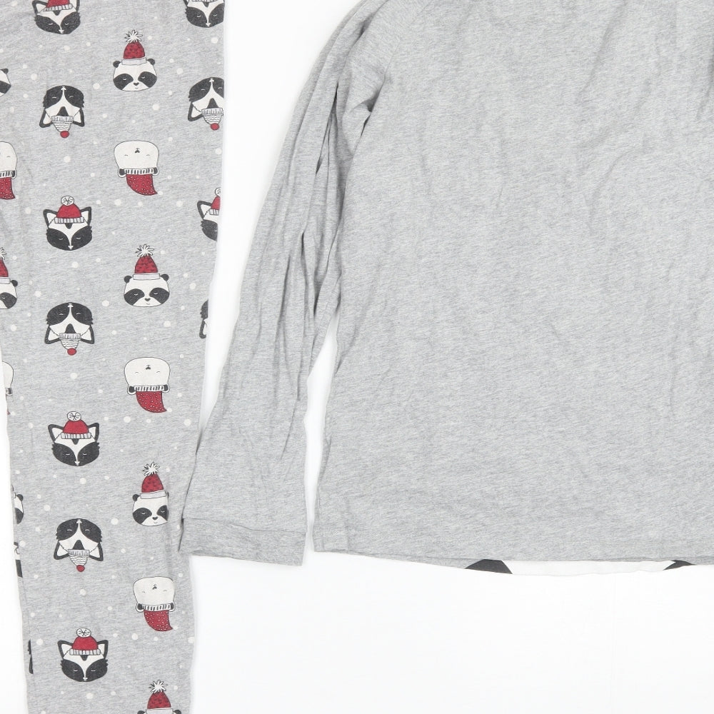Blue Zoo Girls Grey  Cotton  Pyjama Set Size 13-14 Years