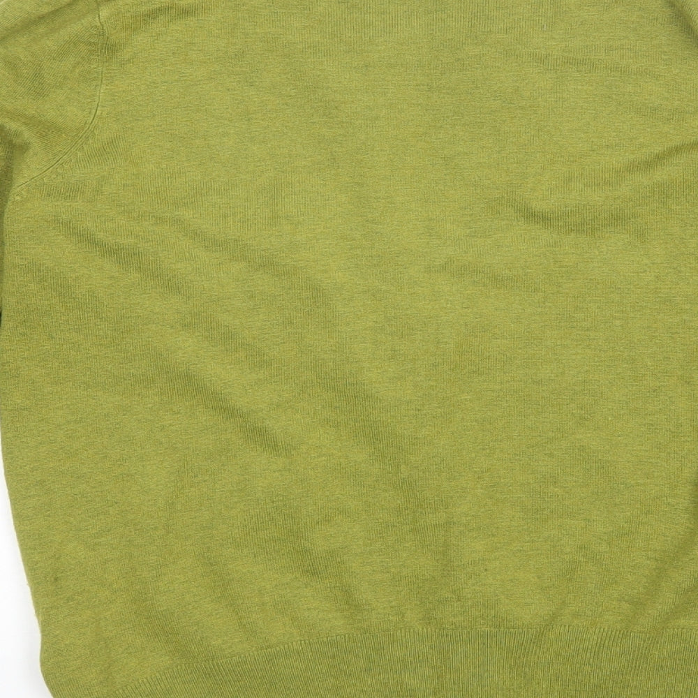 Marks and Spencer Womens Green Round Neck  Viscose Cardigan Jumper Size 16