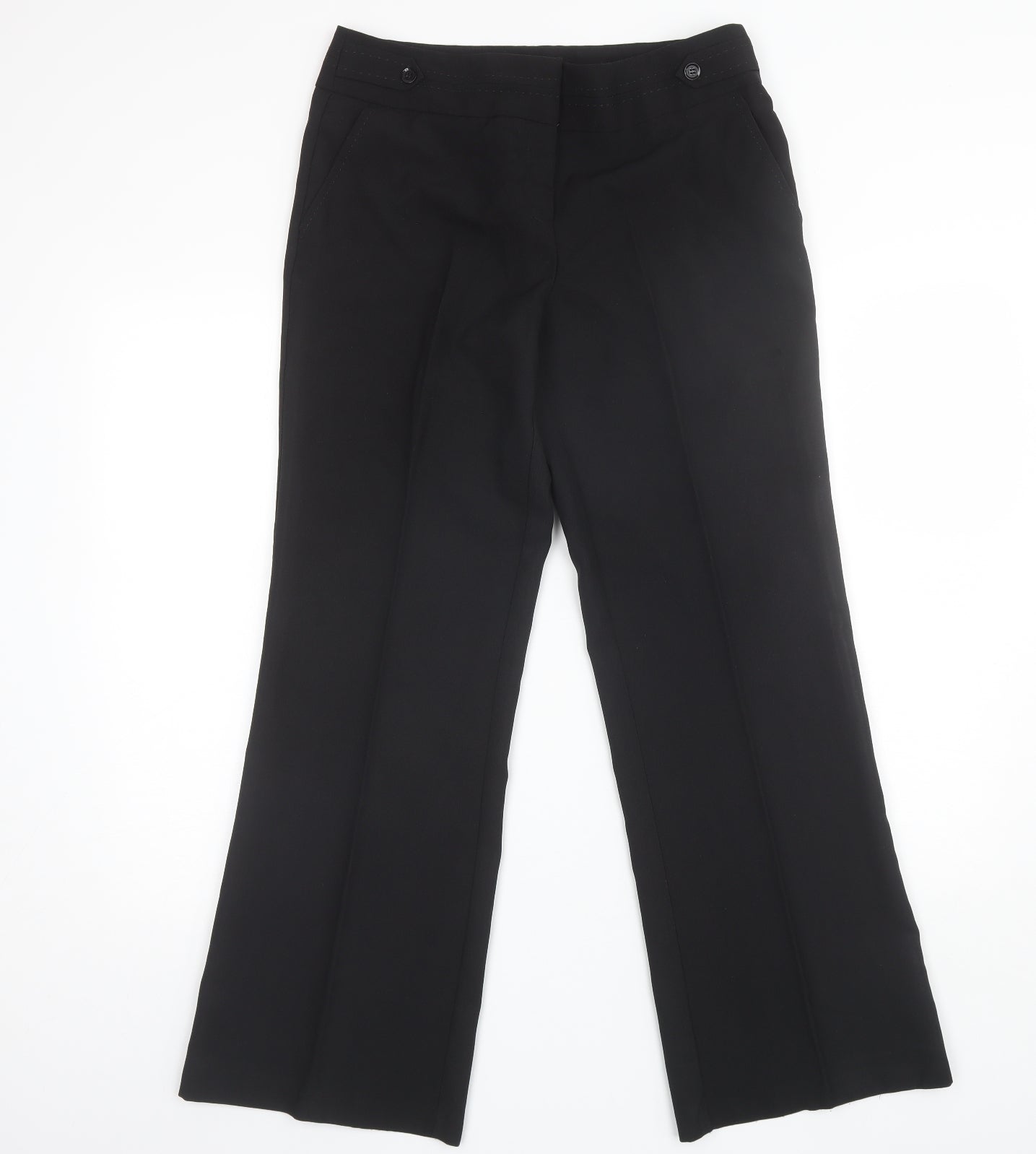 Atmosphere Womens Black  Polyester Dress Pants Trousers Size 12 L28 in Regular