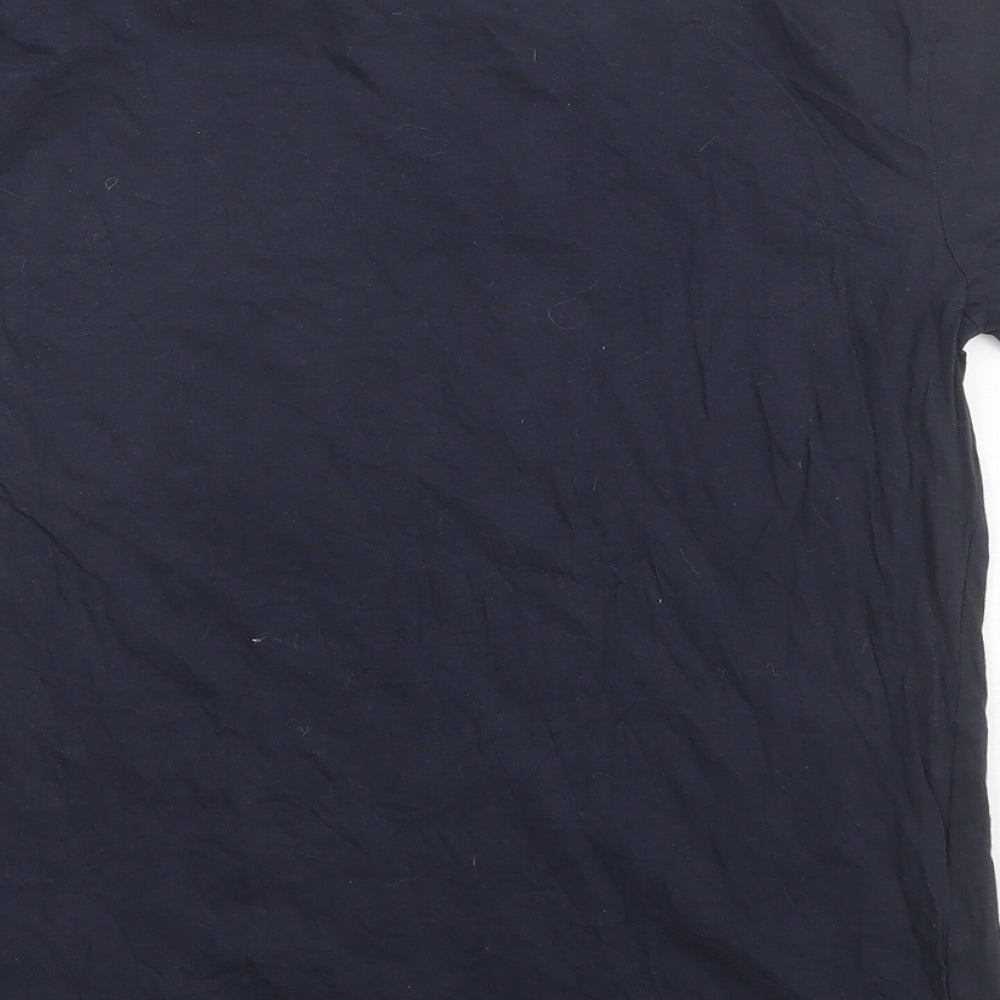 Primark Mens Blue  Cotton  T-Shirt Size M Round Neck