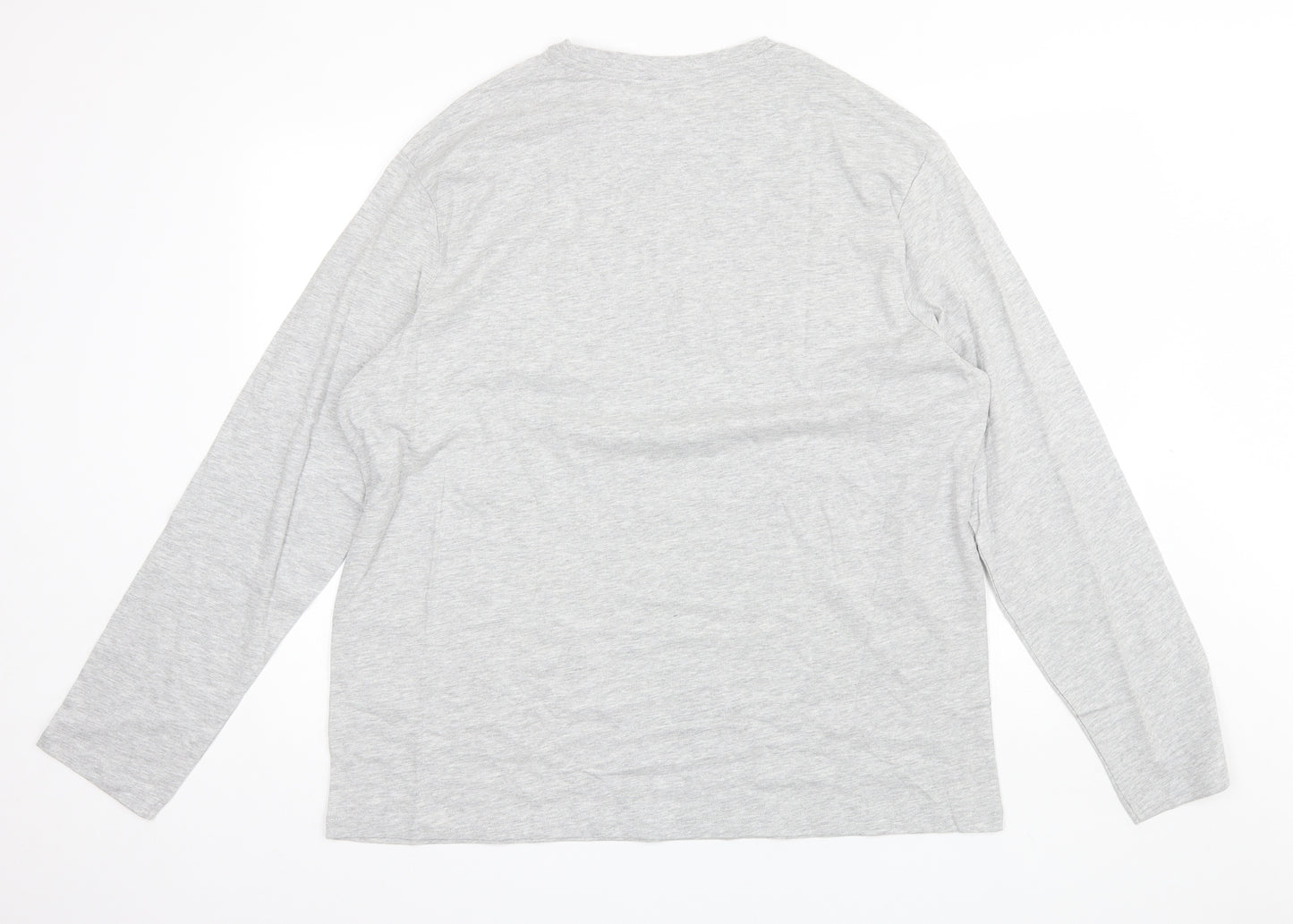 TU Mens Grey  Cotton  T-Shirt Size XL Round Neck