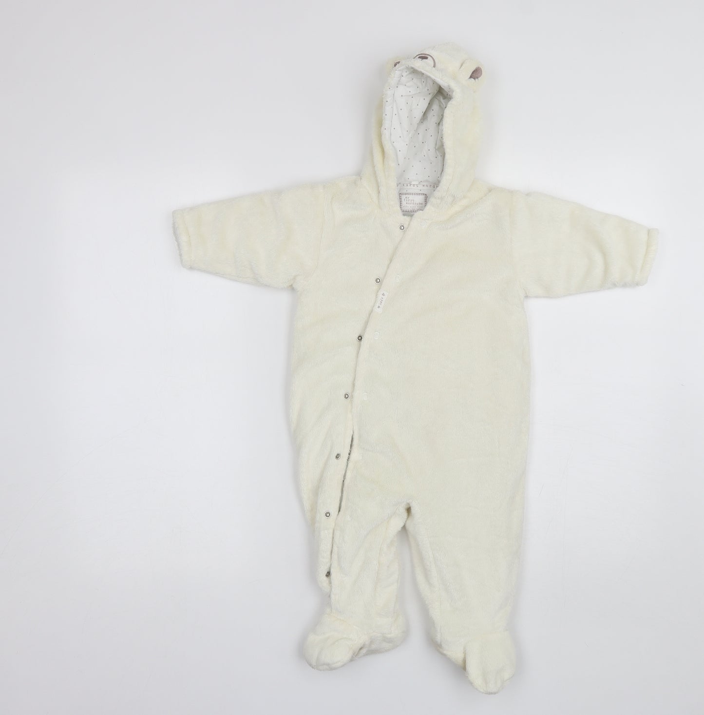 NEXT Baby White  Polyester Babygrow One-Piece Size 6-9 Months