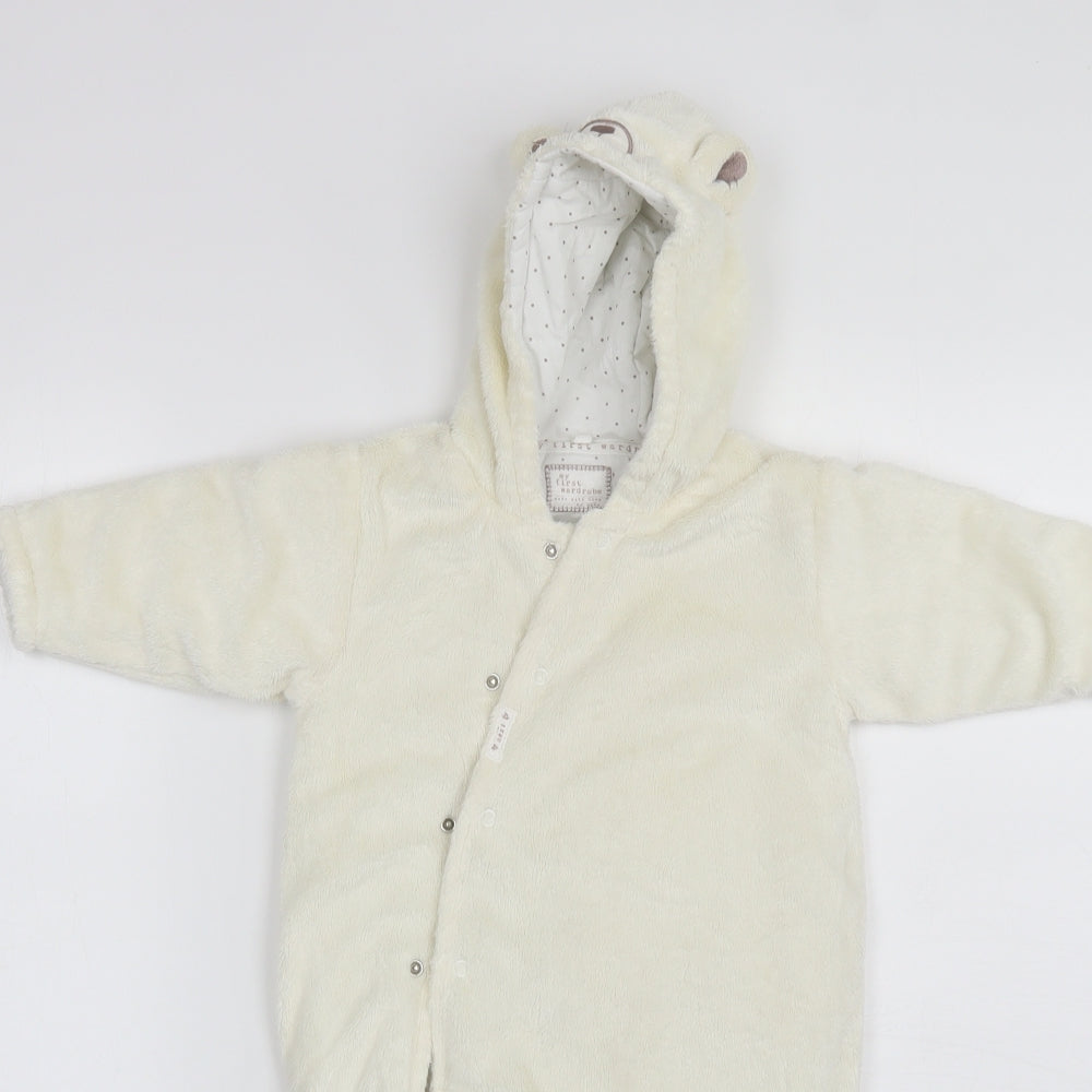 NEXT Baby White  Polyester Babygrow One-Piece Size 6-9 Months