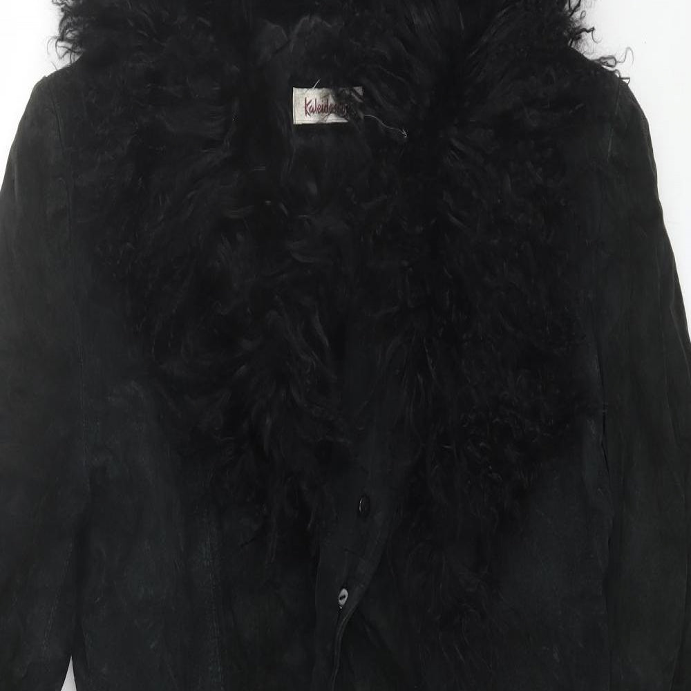 Kaleidoscope Womens Black   Overcoat Jacket Size 14