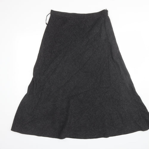 Coercion Womens Grey  Wool A-Line Skirt Size 30 in