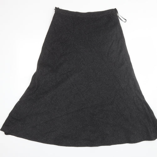 Coercion Womens Grey  Wool A-Line Skirt Size 30 in