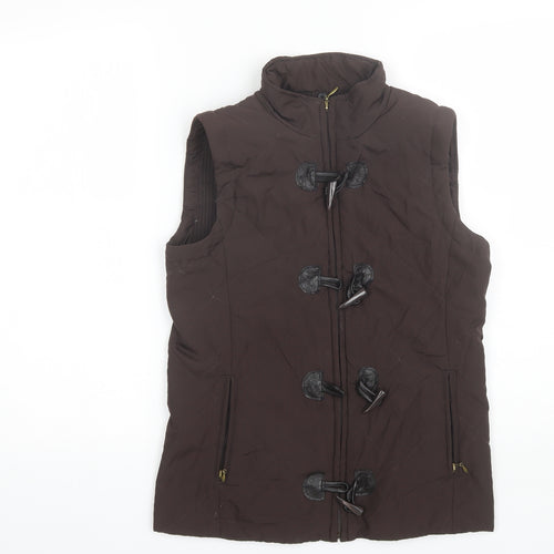 DASH Womens Brown   Gilet Jacket Size 10
