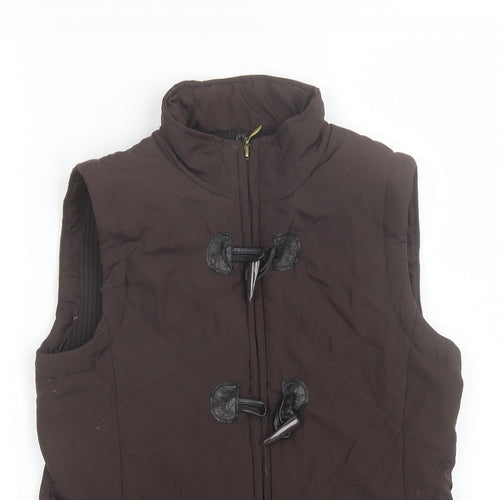 DASH Womens Brown   Gilet Jacket Size 10