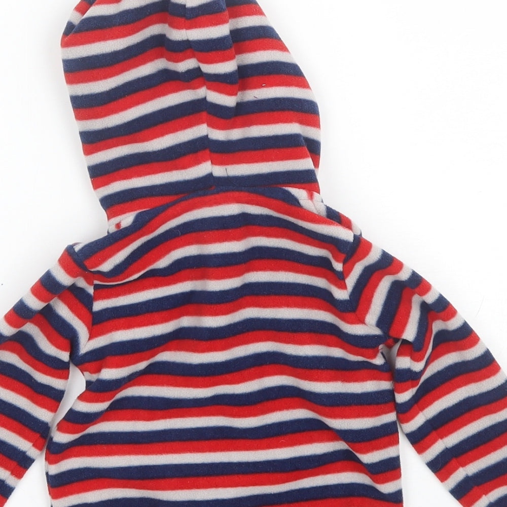 LFC Baby Red Striped Polyester Full Zip Jumper Size 12-18 Months