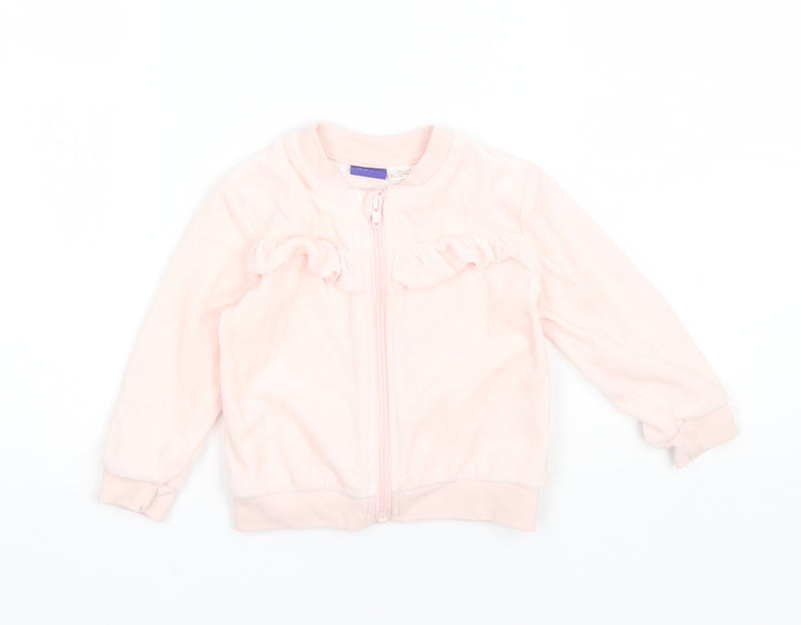 Lupilu Baby Pink Cotton Full Zip Jumper Size 6-9 Months