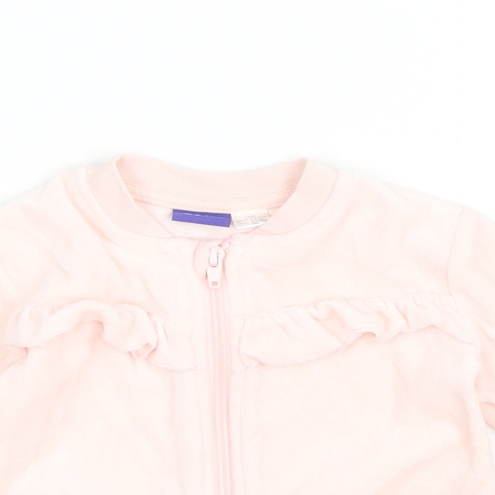 Lupilu Baby Pink  Cotton Full Zip Jumper Size 6-9 Months