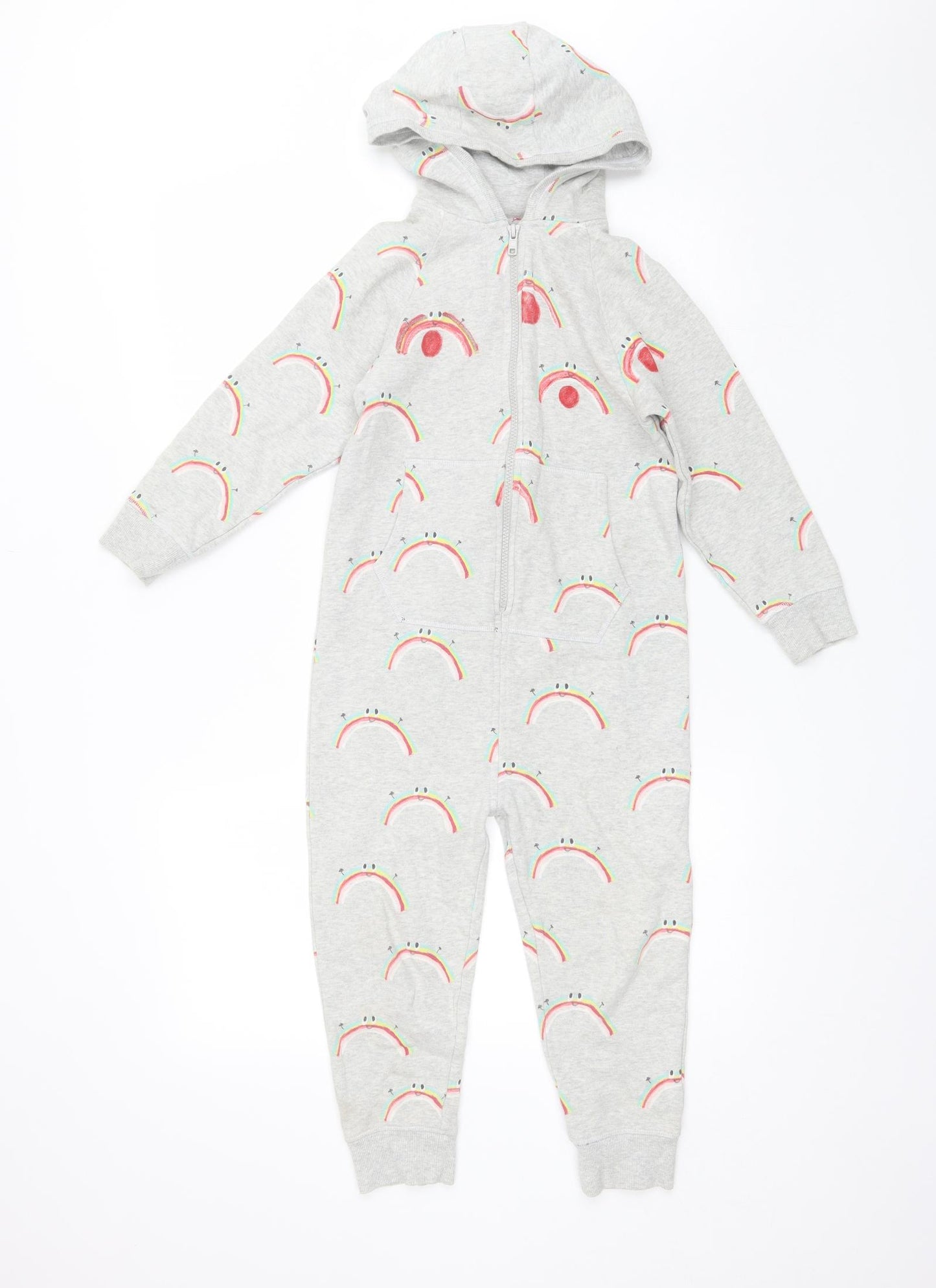 NEXT Boys Grey  Cotton  One Piece Size 7 Years
