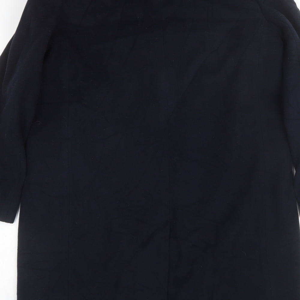 Marks and Spencer Womens Blue   Overcoat Jacket Size 14