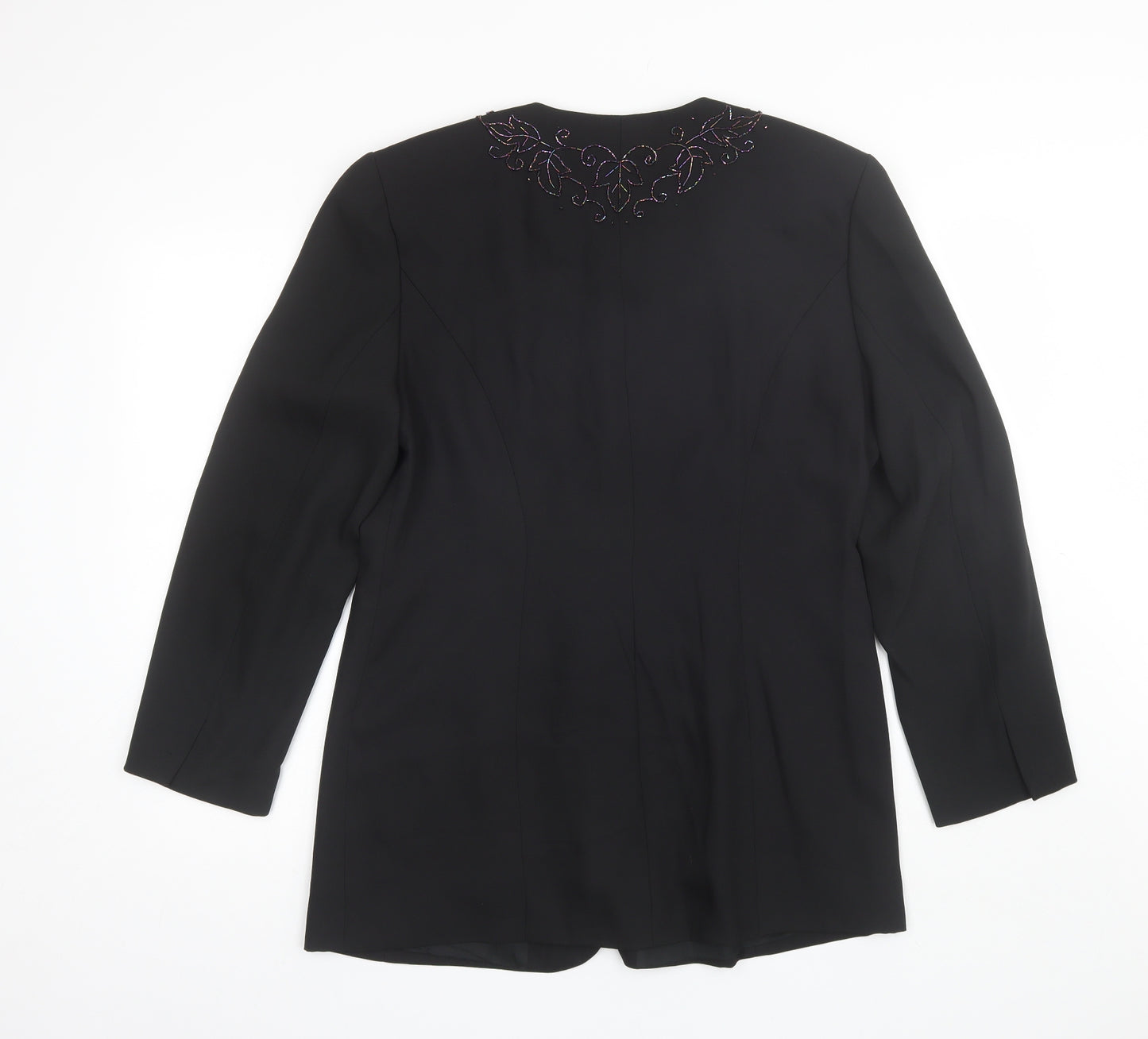 Richards Womens Black   Overcoat Jacket Size 16