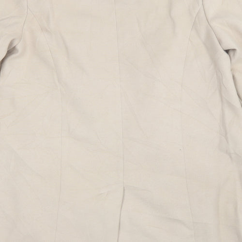 Marks and Spencer Womens Beige   Overcoat Jacket Size 16
