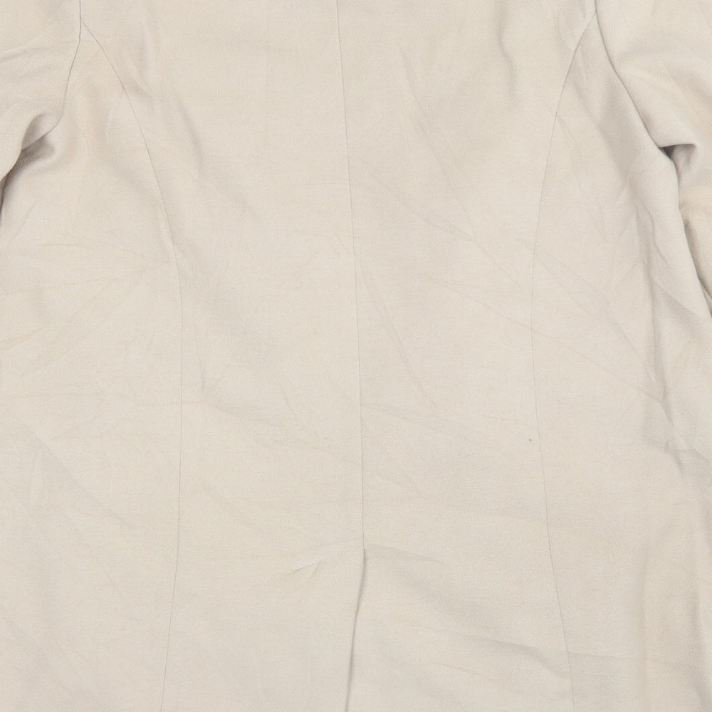 Marks and Spencer Womens Beige   Overcoat Jacket Size 16