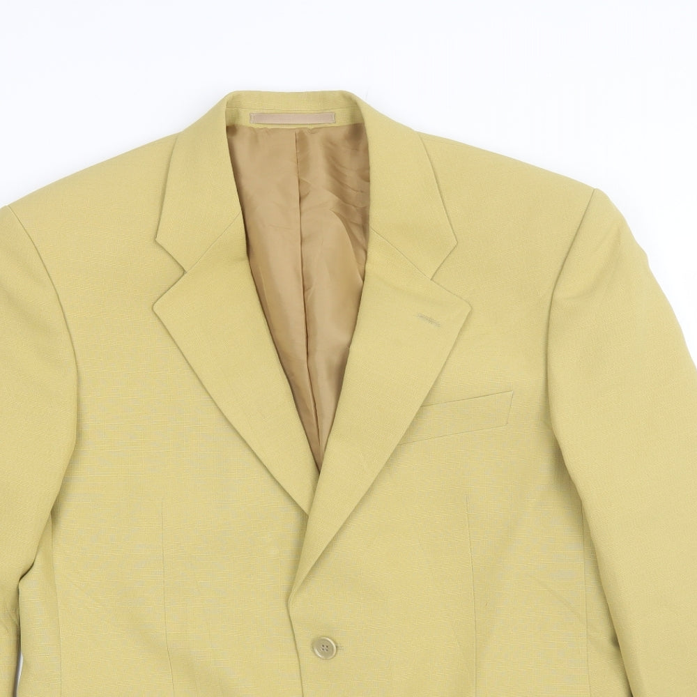 Gerteen Mens Yellow   Jacket Blazer Size 40