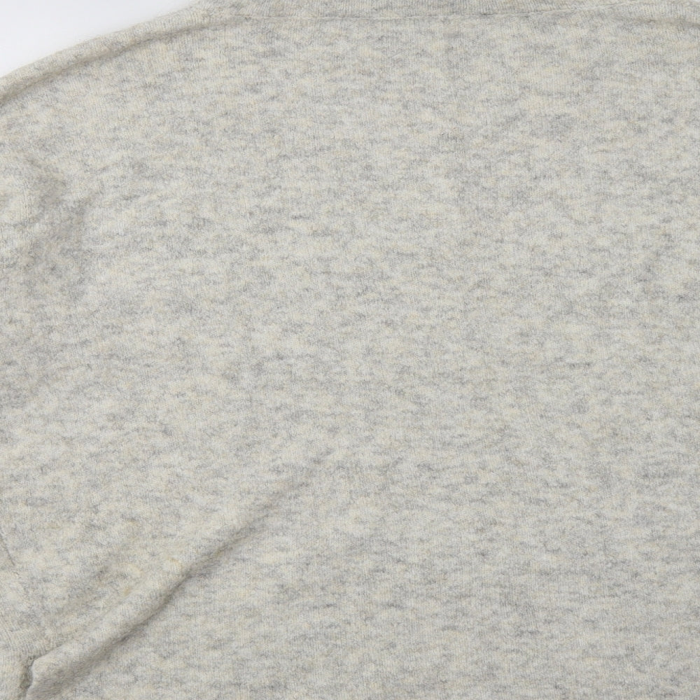 French Connection Womens Beige Roll Neck  Acrylic Pullover Jumper Size L