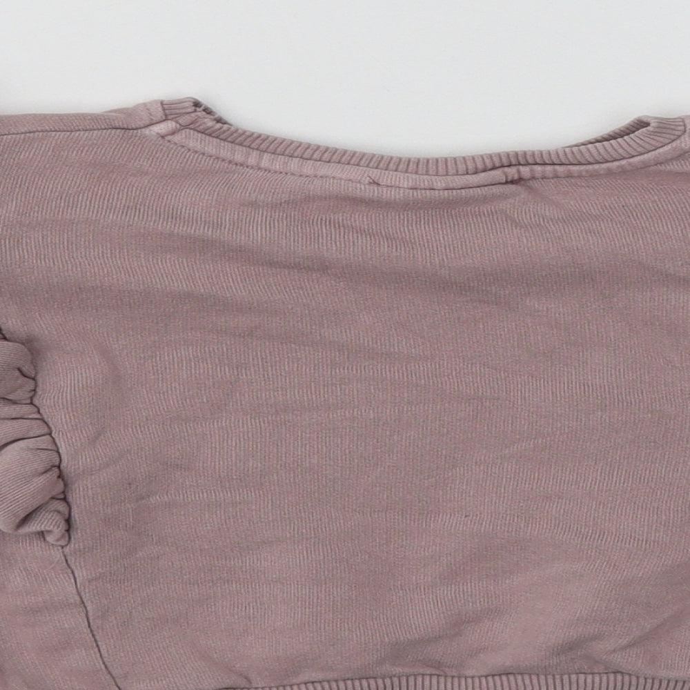 Zara Baby Pink  Cotton Pullover Jumper Size 12-18 Months