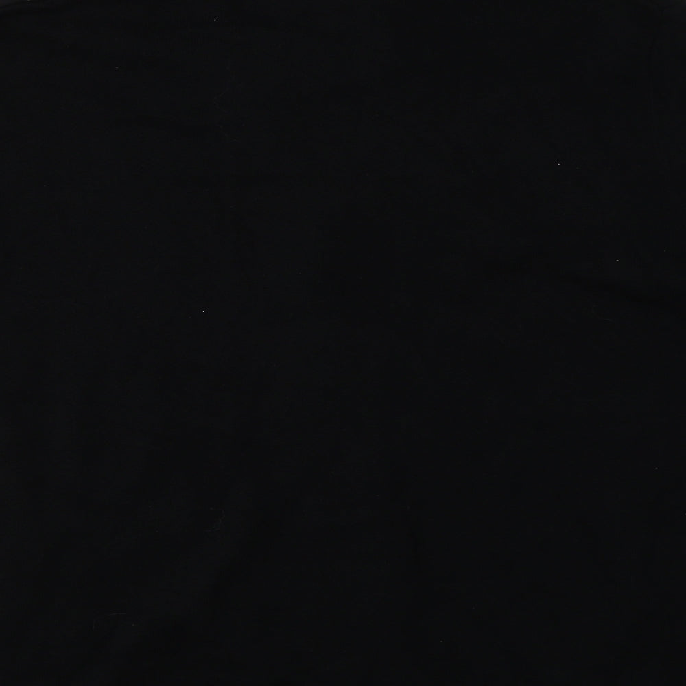 Burton Mens Black V-Neck  Cotton Cardigan Jumper Size M