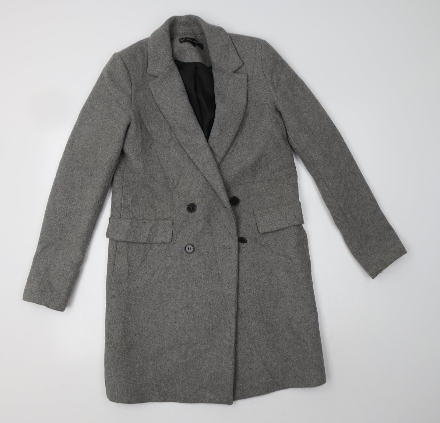 Zara Womens Grey   Overcoat Coat Size XS