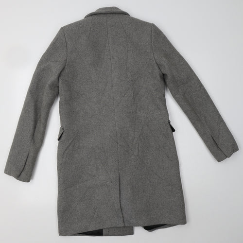 Zara Womens Grey   Overcoat Coat Size XS