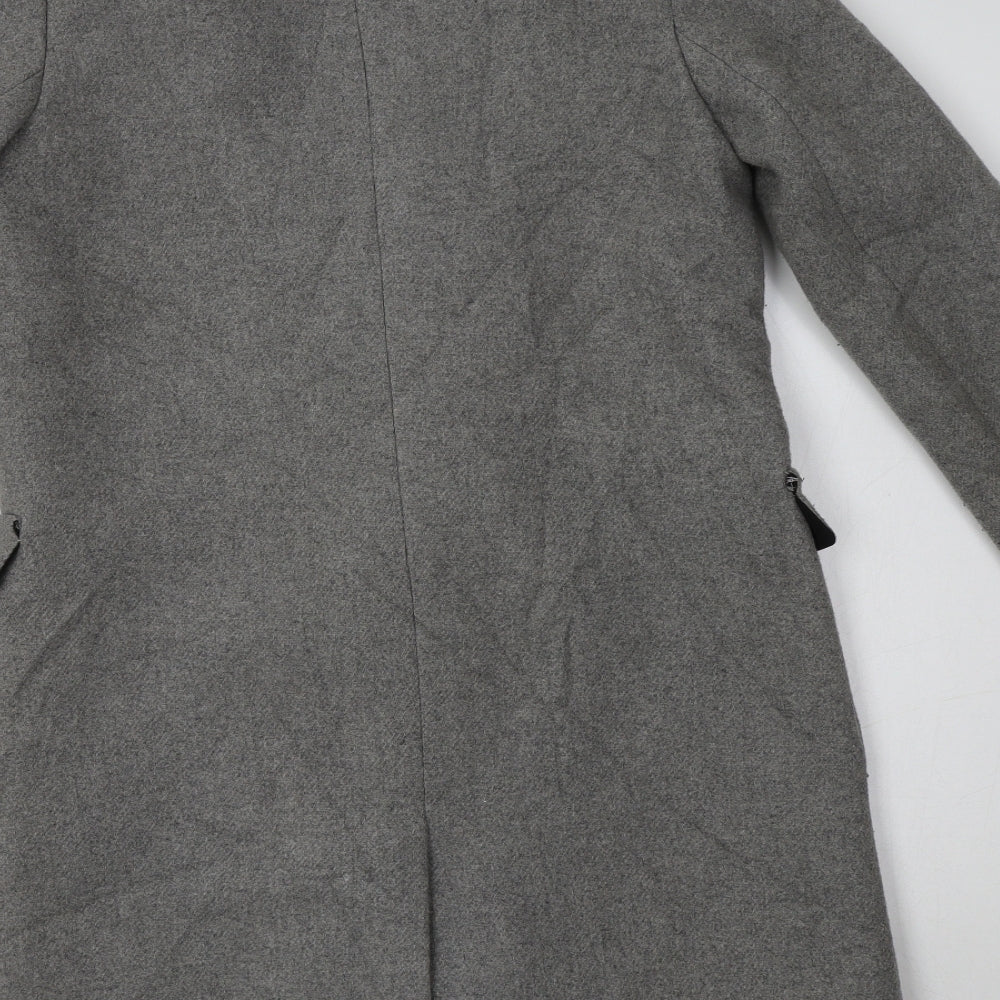 Zara Womens Grey   Overcoat Coat Size XS