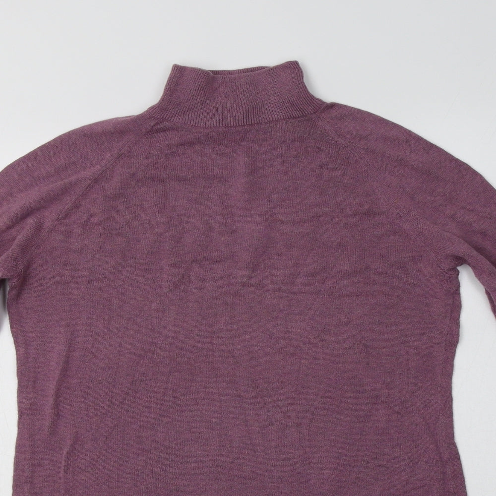 Patra Womens Pink  Cotton Jumper Dress  Size S  Mock Neck