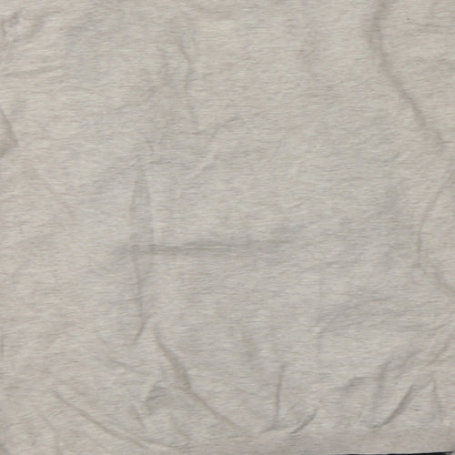 Nex Womens Beige Square Neck Floral Cotton Pullover Jumper Size 6