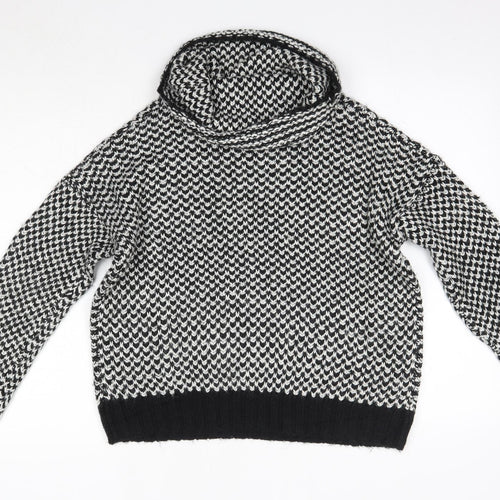 New Look Womens Multicoloured Roll Neck  Acrylic Pullover Jumper Size M