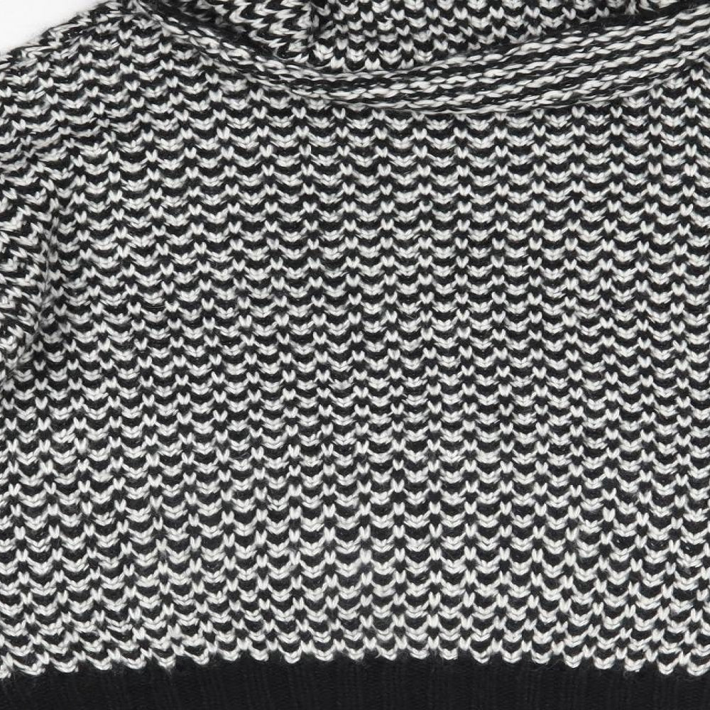New Look Womens Multicoloured Roll Neck  Acrylic Pullover Jumper Size M